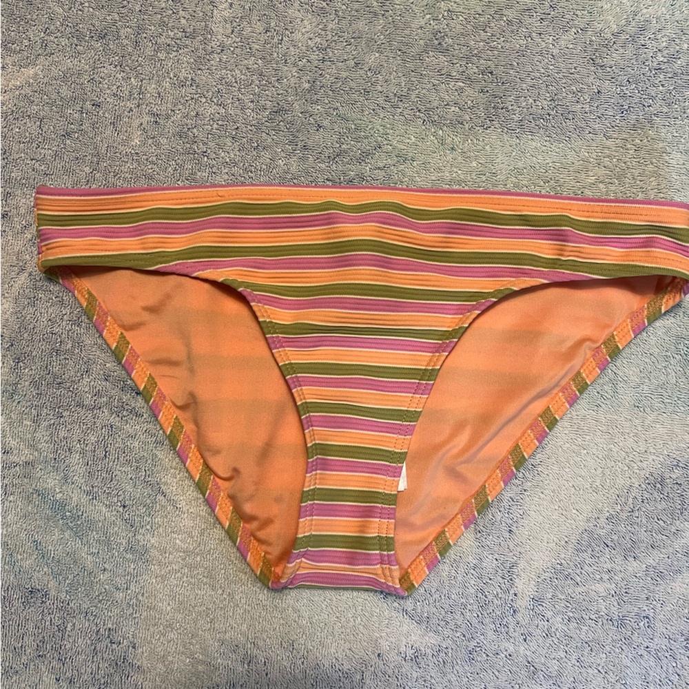 Billabong Striped Multicolor Bikini Bottom size Large